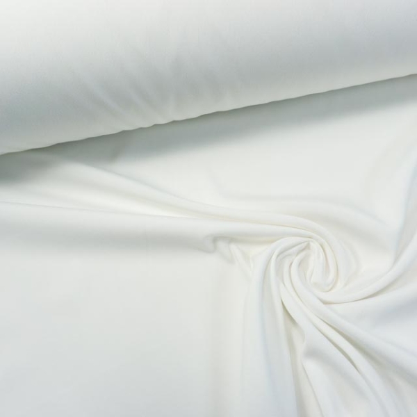 1,30m Zuschnitt Chiffon Krepp weiß