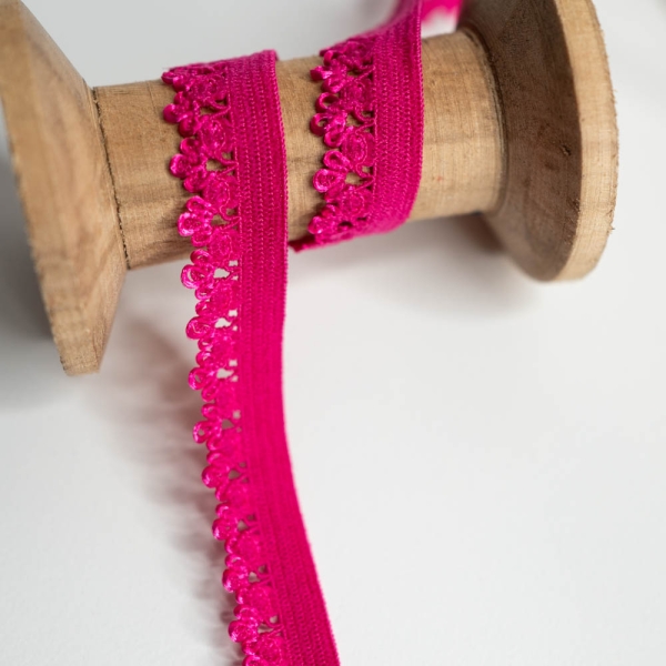 Spitzenband Stretch 12mm pink