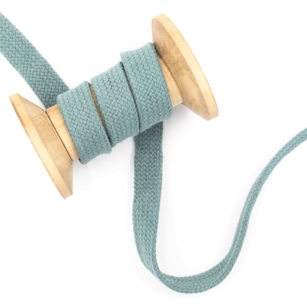 Flachkordel 15mm - Hoodie Kordel dusty mint