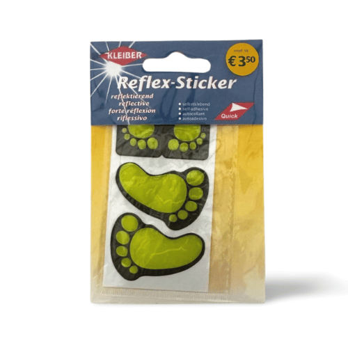 Kleiber Reflex-Sticker Füße gelb