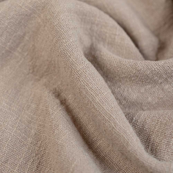 Baumwolle Leinen-Look beige