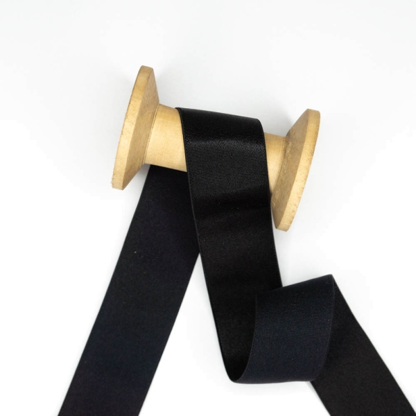 Satin Gummiband Deluxe schwarz