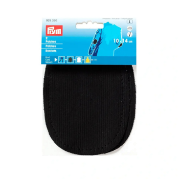 Prym Patches 10x14cm Cord schwarz