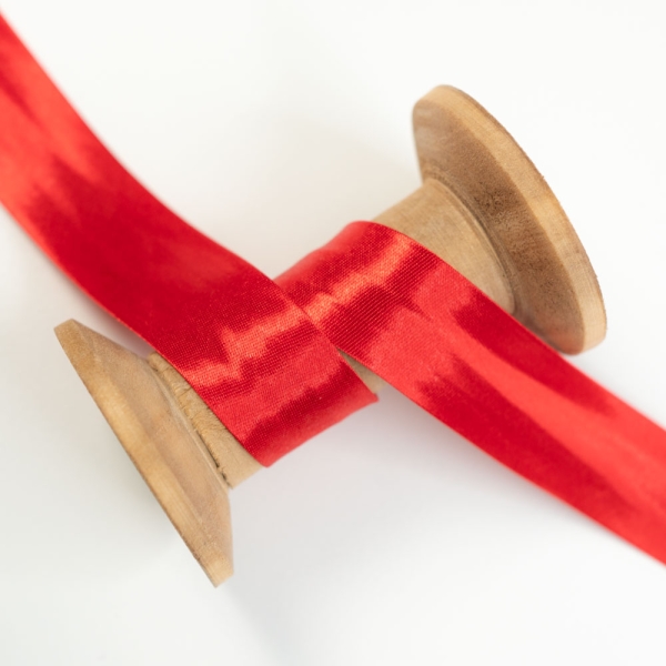 Satin Schrägband 20mm rot