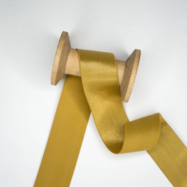 Satin Gummiband Deluxe gold