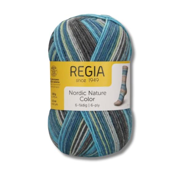 Regia 150gr Sockenwolle 6-fädig Nordic Nature Color 6103