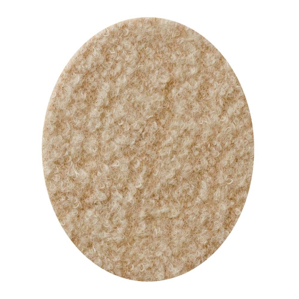 Applikation Wollflicken beige
