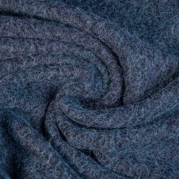 Mantelflausch gebürstet navy