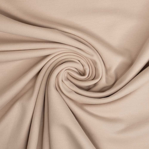 Baumwolljersey Uni Clara beige