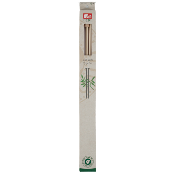 Prym Jackenstricknadeln Bambus 1530 Stärke 6,0mm, 33cm