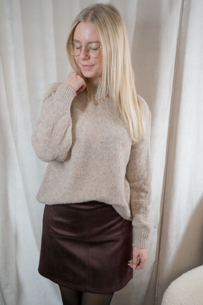 Turtleneck Pullover Tilda beige