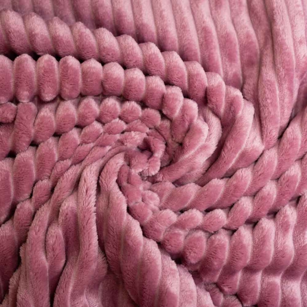 Cord-Look Fleece altrosa