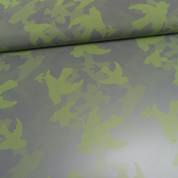 Reflex Reflektions-Stoff Camouflage lime