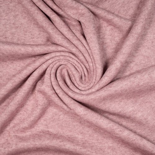 Strickjersey Cuddly Soft Meliert altrosa