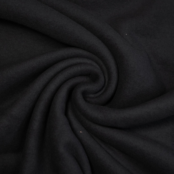 Baumwoll Kuschelfleece schwarz