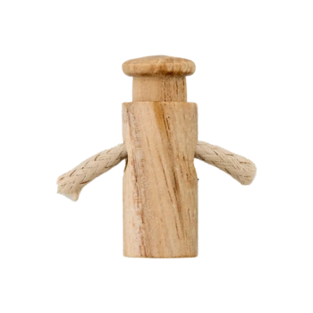 Prym Kordelstopper Holz 23mm beige