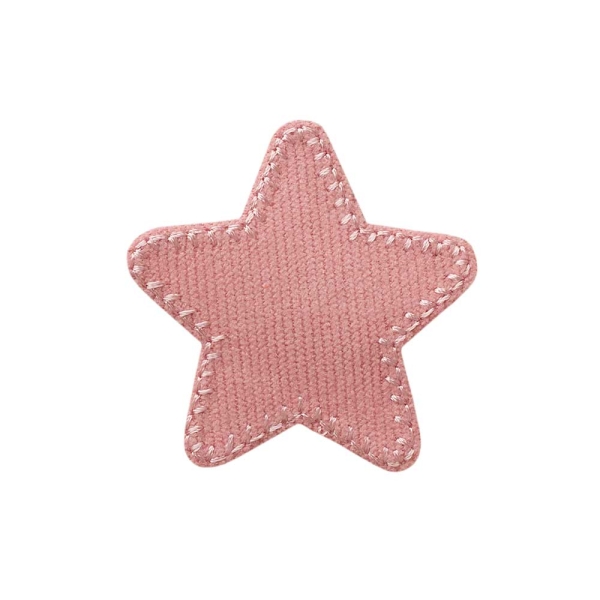 Applikation Stern Cord rosa