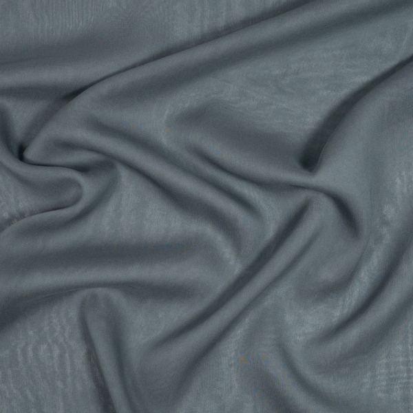 Italienischer Seiden Chiffon anthrazit