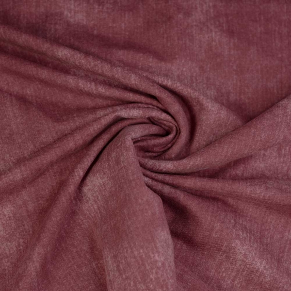 French Terry Sweat Jeans-Look bordeaux