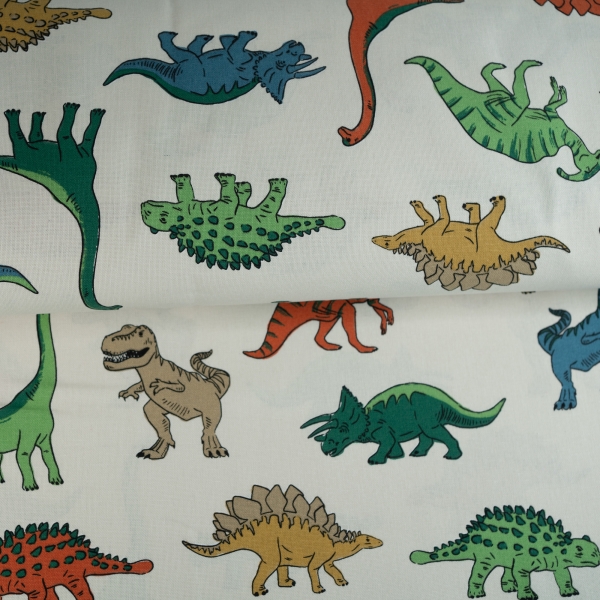 Canvas Dinowelt ecru