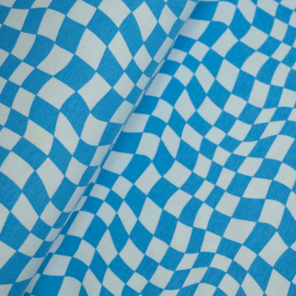 Baumwolljersey Rallye aqua