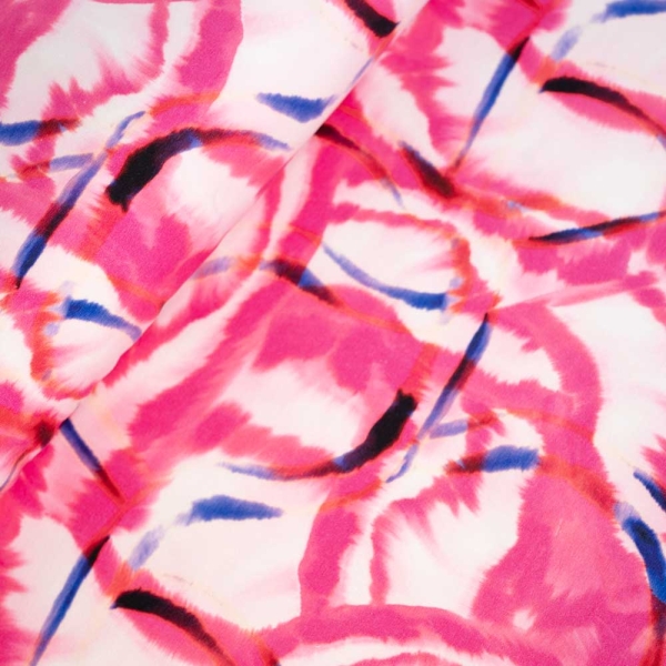 French Terry Sweat Aquarell Striche pink