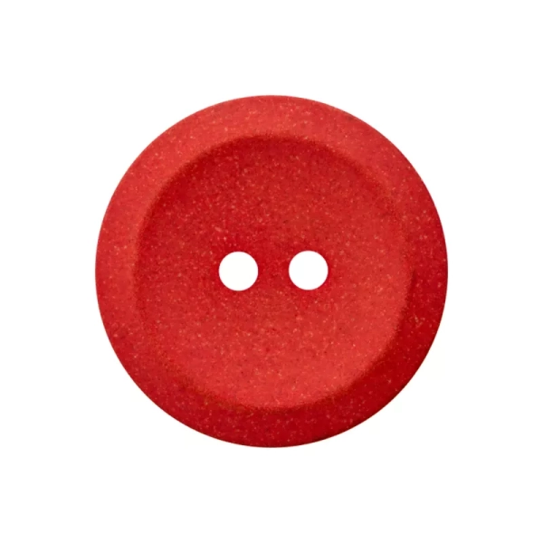 Polyesterknopf 23 mm rot