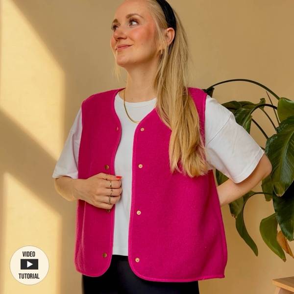 Schnittmuster sewingmachina oversize Weste Werner