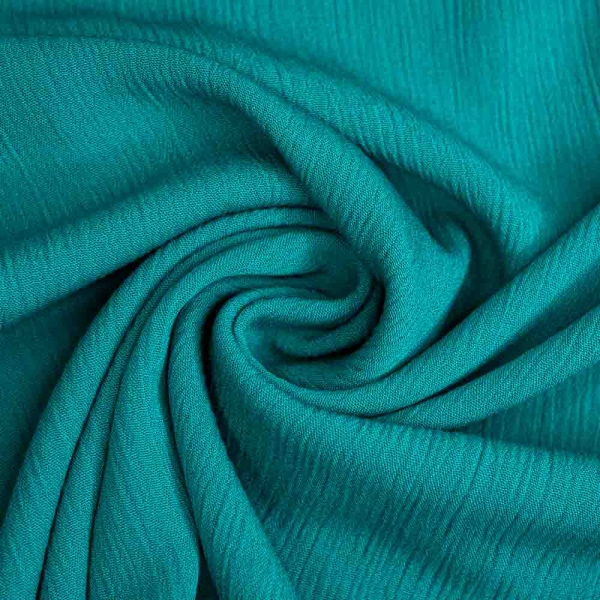 Viskosewebware Crinkle smaragd