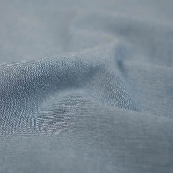 Baumwoll Popeline MELIERT jeansblau