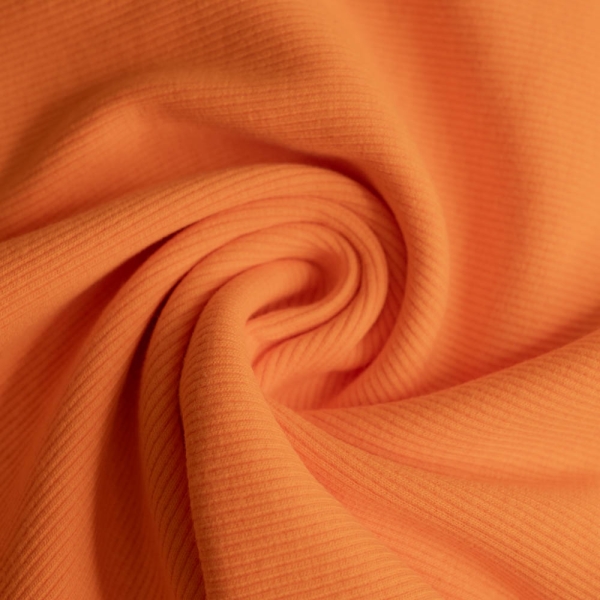 50cm Zuschnitt Ripp Bündchen orange