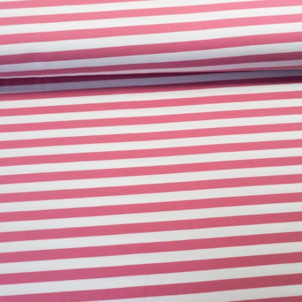 French Terry Stripes altrosa