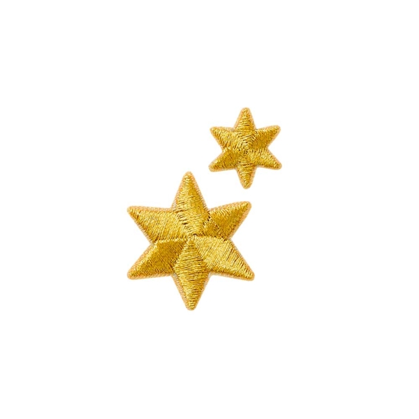 Applikation Stern Set Gold