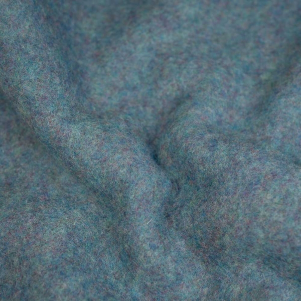 Merino Woll Fleece SUPERSOFT petrol melange