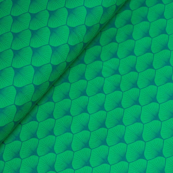 Bio Baumwollwebware Fächer grün