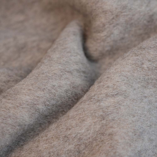 Merino Woll Fleece SOFT meliert beige