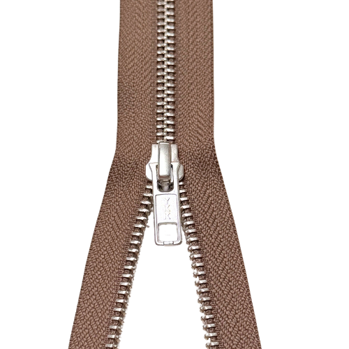 YKK teilbarer Reißverschluss Metall sand