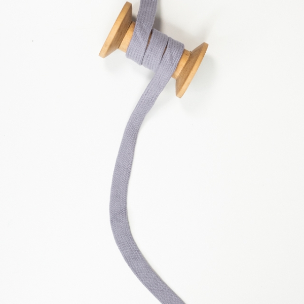 Flachkordel 15mm - Hoodie Kordel dusty flieder