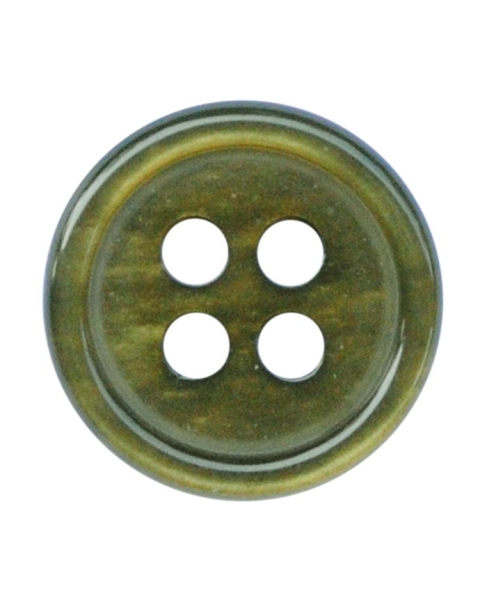 Hemd- und Blusenknopf rund 11mm khaki
