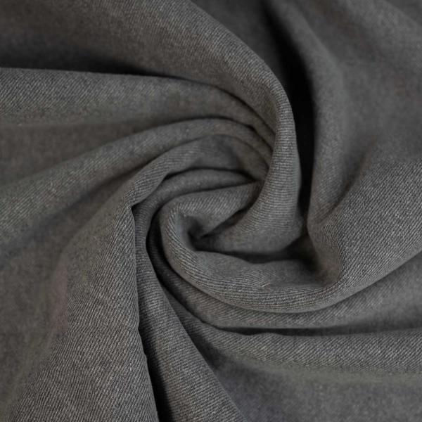 Jeansstoff Denim schwer grau