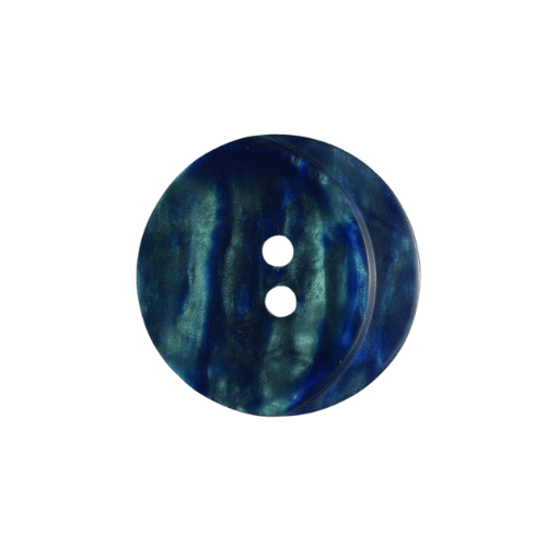 Modeknopf rund marmoriert 18mm blau