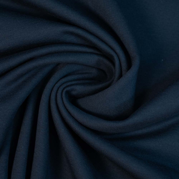 Baumwolljersey Uni Lena dark navy