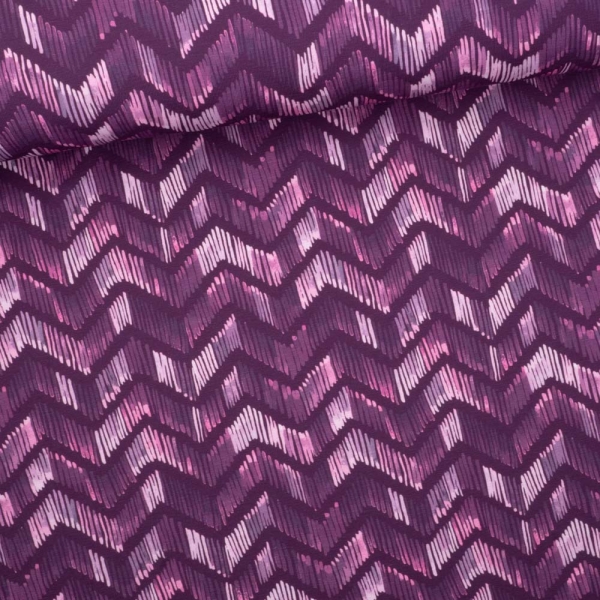 2,40m Zuschnitt Bio-Baumwolljersey Chevron bordeaux