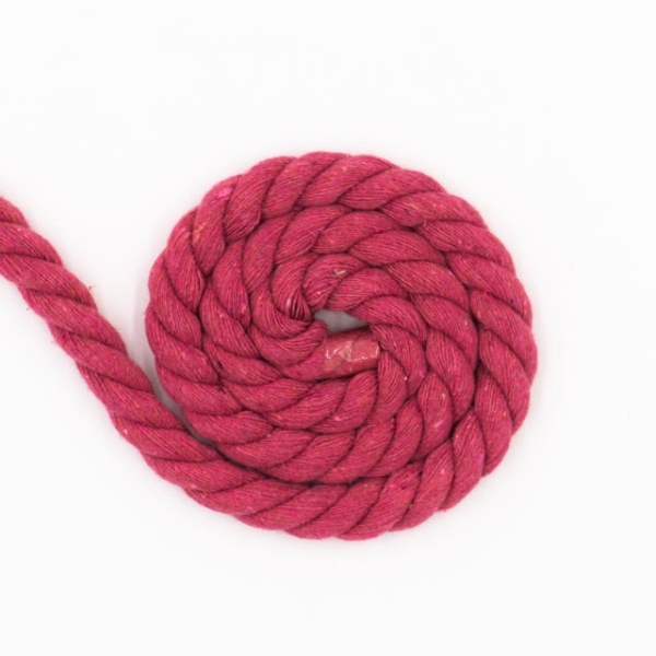 Soft Kordel 8mm gedreht pink-beere
