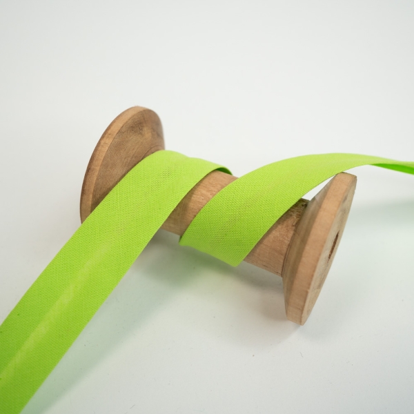 Schrägband 2cm oder 4cm breit vorgefalzt lime 40mm
