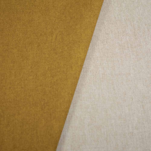 Canvas Doubleface senfgelb natur