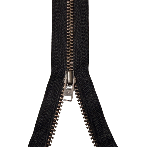 YKK nicht teilbarer Reißverschluss Metall schwarz 8cm
