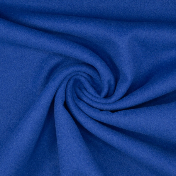 Mantelstoff Velour royalblau