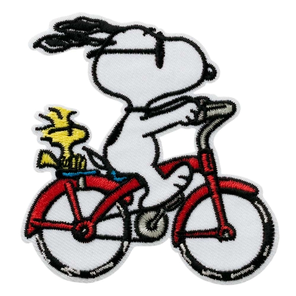 Applikation Peanuts Snoopy Fahrrad
