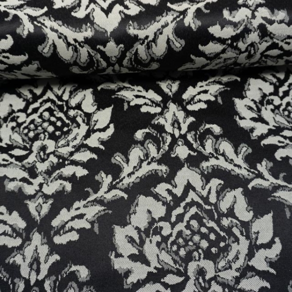 Jacquard Dekostoff Viena schwarz